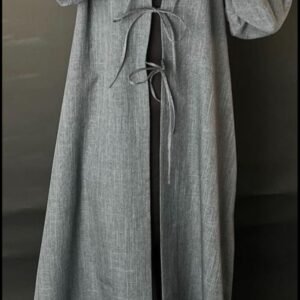 Bow with slit abaya